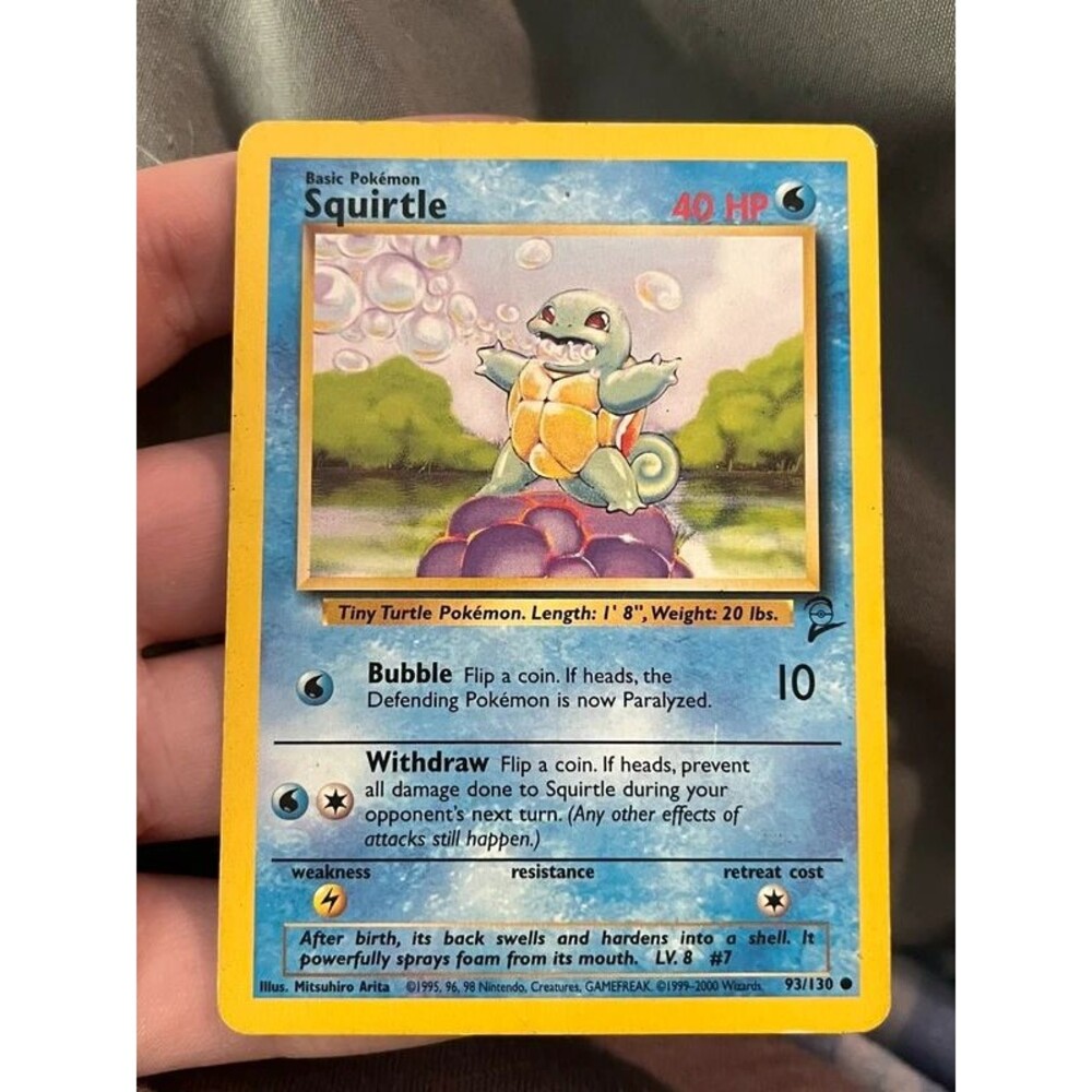 Squirtle Vintage Pokemon Card